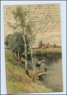 Y345/ Meissner & Buch Litho AK "Vom Lebenswege" Landschaft 1905 - Mailick, Alfred
