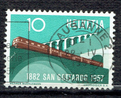 Série De Propagande : 75ème Anniversaire Du Chemin De Fer Du Saint-Gothard - Used Stamps