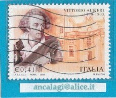 USATI ITALIA 2003 - Ref.0916 "VITTORIO ALFERI" 1 Val. - - 2001-10: Used