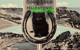 R428517 Good Luck From Felixstowe. The Beach. The Bay. Valentine. Collo Blue. Mu - Mondo