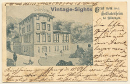 Münsingen: Soldatenheim / Barracks (Vintage PC 1901) - Muensingen