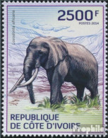 Elfenbeinküste 1613 (kompl.Ausg.) Postfrisch 2014 Savannenelefant - Côte D'Ivoire (1960-...)