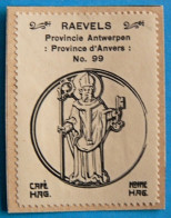 Prov. Antwerpen N099 Raevels Ravels Timbre Vignette 1930 Café Hag Armoiries Blason écu TBE - Tee & Kaffee