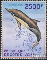 Elfenbeinküste 1578 (kompl.Ausg.) Postfrisch 2014 Delphine - Ivory Coast (1960-...)