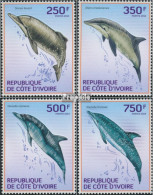 Elfenbeinküste 1574-1577 (kompl.Ausg.) Postfrisch 2014 Delphine - Ivory Coast (1960-...)
