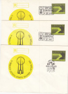 LITHUANIA 1991 Covers World Lithuanian Sport Competition Three Different Cancels  #LTV266 - Lituanie