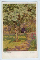 W3V40/ Künstler AK Otto Fritzsche  Frau Im Garten 1918 Verlag: SVD - Mailick, Alfred
