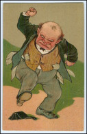 Y2507/ Mann ägert Sich, Portmonee Ist Leer Litho Prägedruck AK Humor Ca.1910 - Humour