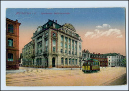 N393/ Mülhausen Elsaß Sparkasse  Straßenbahn AK 1915 - Elsass