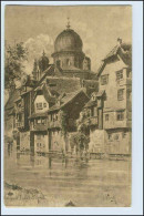W1J12/ Nürnberg Insel Schütt Mit Synagoge Judaika AK Ca.1910 - Jewish