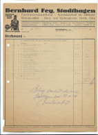 C5131/ Rechnung Bernhard Fey, Stadthagen Eisenwarengroßhandlung 1929 - Autres & Non Classés