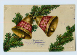 W8Q01/ Weihnachten Glocken Schöne Litho Ak 1917 - Sonstige & Ohne Zuordnung