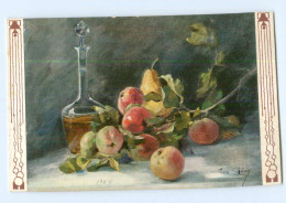 Y6913/ Stilleben Obst Äpfel Birne AK  Verlag. TSN  Ca.1905 - Pittura & Quadri