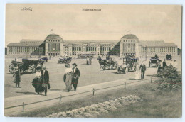 T4356-04./ Leipzig Hauptbahnhof Pferdekutschen AK - Leipzig