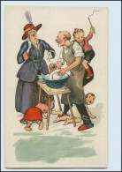 Y5013/ Mann Wäscht Ab,  Kinder, Emanzipation   Litho AK Ca.1925 - Humour