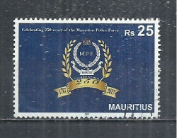 MAURITIUS 2017 -  250th ANNIVERSARY OF THE MAURITIUS POLICE FORCE - POSTALLY USED OBLITERE GESTEMPELT USADO - Mauricio (1968-...)