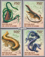Elfenbeinküste 1529-1532 (kompl.Ausg.) Postfrisch 2014 Reptillien - Côte D'Ivoire (1960-...)