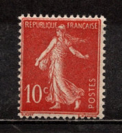 France Semeuse N° 135**, Superbe, Cote 48,00 € - 1906-38 Säerin, Untergrund Glatt