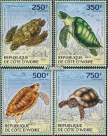 Elfenbeinküste 1524-1527 (kompl.Ausg.) Postfrisch 2014 Schildkröten - Ivory Coast (1960-...)