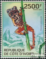 Elfenbeinküste 1518 (kompl.Ausg.) Postfrisch 2014 Froschlurche - Ivory Coast (1960-...)