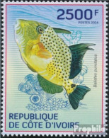 Elfenbeinküste 1513 (kompl.Ausg.) Postfrisch 2014 Fische - Ivory Coast (1960-...)