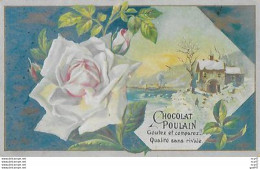 CHROMOS. Chocolat POULAIN (Blois)  Roses Et Paysage Sous La Neige...S3833 - Poulain