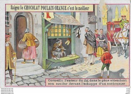 CHROMOS. Chocolat POULAIN (Blois)  Corneille, Dans La Gêne Attendant Son Soulier...S3845 - Poulain