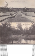 Lot 2 CPA  (45). BRIARE.  Le Pont Canal  /  Parc De Vaugereau, Le Gué, Vaches, Oies Et Gardienne. ...D063 - Briare