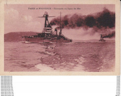 CPA Marine De Guerre Française. Cuirassé  "PARIS Et PROVENCE". ...D086 - Warships