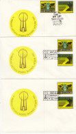 LITHUANIA 1991 Covers World Lithuanian Sport Competition Three Different Cancels  #LTV267 - Litouwen