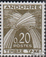 Andorra - Französische Post P44 Postfrisch 1961 Portomarken - Ungebraucht
