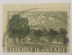 Bohmen Und Mahren, Theresienstadt/Terezin Imperf Stamp -- Interesting - Storia Postale