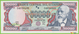 Voyo ECUADOR 50000 Sucres 1999 P130 AJ UNC - Equateur
