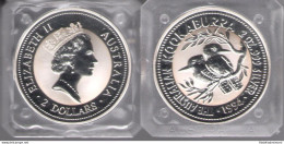 1994 Australia 2 Dollari  "The  Australian Kookaburra"  2 Once Argento - Ohne Zuordnung