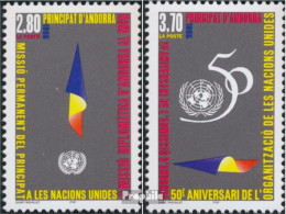 Andorra - Französische Post 485-486 (kompl.Ausg.) Postfrisch 1995 UNO - Ungebraucht