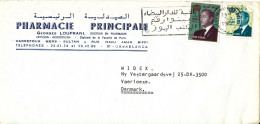 Morocco Cover Sent To Denmark 7-7-1983 - Morocco (1956-...)