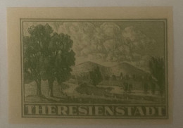 Bohmen Und Mahren, Theresienstadt/Terezin Imperf Stamp -- Interesting - Storia Postale