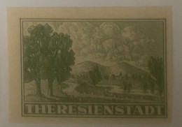 Bohmen Und Mahren, Theresienstadt/Terezin Imperf Stamp -- Interesting - Brieven En Documenten