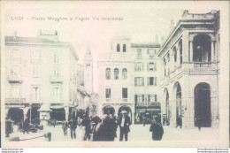 N564 Cartolina  Lodi  Citta'  Piazza Maggiore E Angolo Via Incoronata - Lodi