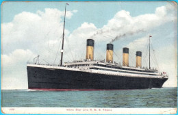 Rare TITANIC White Star Line R.M.S. Postcard - Autres & Non Classés