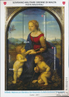 Malteserorden (SMOM) Block94 (kompl.Ausg.) Postfrisch 2011 Raffael: Madonna Mit Kind Und Johan - Malta (Orden Von)