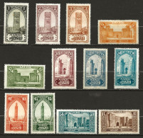 MAROC Colo:, *, N° YT 98/102, 105, 106(*), 108**, 110(*), 111, 112 Et 116, Ch., Ens. De 12 Tp, TB - Used Stamps