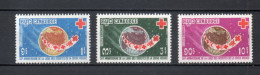 CAMBODGE  N° 222 à 224   NEUFS SANS CHARNIERE   COTE  3.00€    CROIX ROUGE - Cambodge