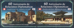 Peru - 2023 - Diplomatic Relations Peru-Korea - 60 Years - Mint Stamp Set (se-tenant Pair) - Perù