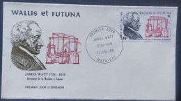 Enveloppe Premier Jour Wallis & Futuna James Watt 1986 Timbre N° 347 - FDC