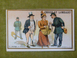 Le Passage à L'octroi - Chocolat Lombart - Chromo Illustrée Humoristique - Lombart