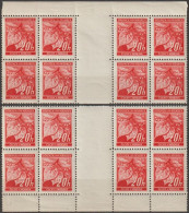 067/ Pof. 22, Both Big Border Interarch, From Print Plate 1+2 - Neufs