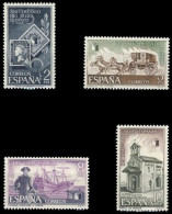 España 1975 2232/5 Sellos ** 125 Aniversario Primer Sello Español Sellos De 1850 Y 1975, Diligencia De Correo 1850, - Nuovi