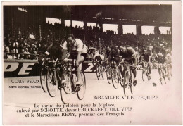 SPORT - CYCLISME - PUBLICITE COLLE VELOX - GRAND-PRIX DE L'EQUIPE - Le Sprint Du Peloton Pour La 5ème Place  - D3052 - Radsport