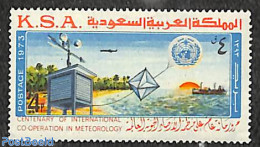 Saudi Arabia 1975 I.M.O. Centenary 1v, Mint NH, Science - Meteorology - Clima & Meteorologia